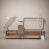 Argentine Santa Maria Charcoal & Woodfired Gaucho Grill - BBQ28SS