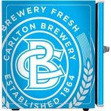 Carlton Draught 'Original' Logo Retro Mini Bar Fridge - BC46W-DRAUGHT-V2 
