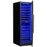 Schmick Black Upright Black Glass Door Dual Zone Wine Refrigerator - BD425D-B