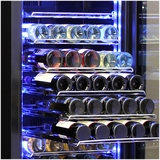 Schmick Black Upright Black Glass Door Dual Zone Drawer Wine And Beverage Refrigerator - Model BD425D-X-B