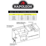 Napoleon LEX Black Built-in 485 version Natural Gas - BILEX485RBINK-AU