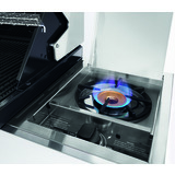  Beefeater 1200 Series Stainless Steel 4 Burner BBQ & Trolley with Side Burner, Cast Iron Burners & Grills - BMG1241SB