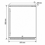 Bossworx Single Solid SS Door Right Hand Door - BOSDRH-S-SS