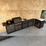 Coleman Revolution Dual Fuel L-Shaped Kitchen w/ fridge & sink