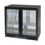 Euro Appliances 208L Double Glass Doors Black Beverage Cooler - EA900WFBL