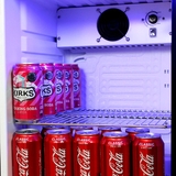 Carlton Draught Tropical Glass Door Fridge - 80 Cans Left Hinged - EC68L-SSH-DRAUGHT 