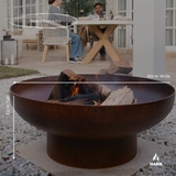 Hark Luca 80 Corten Steel Fire Pit 80 cm