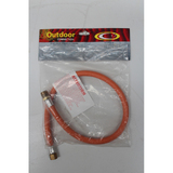 Outdoor Connection Low Pressure Gas Hose 600mm Length with 3/8" BSP (Male) - 1/4" BSP (Female)- LP600