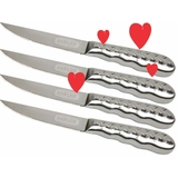 Man Law Stainless Steel Diamond Plate Steak Knife (Set of 4) - MAN-SK1