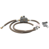 Bromic Universal Natural Gas Conversion Kit with Floor Socket 3/8 SAE Female Flare, 1500mm Hose 250Mj/hr Governor and 200mm Hose - NGCK3