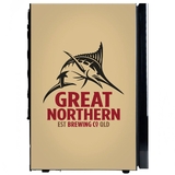 Great Northern Branded Glass Door Bar Fridge With Cool Frosted Door Logo - SC70-B-GNBC-GOLD  