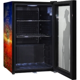 Lest We Forget Glass Door Bar Fridge With Cool Frosted Door Logo -  SC70-B-LWF2