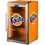 Official Fanta branded Outdoor Triple Glazed Alfresco Bar Fridge With Led Strip Lights - SC88-SS-F01