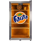 Official Fanta branded Outdoor Triple Glazed Alfresco Bar Fridge With Led Strip Lights - SC88-SS-F03