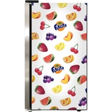 Official Fanta branded Outdoor Triple Glazed Alfresco Bar Fridge With Led Strip Lights - SC88-SS-F04