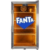 Official Fanta branded Outdoor Triple Glazed Alfresco Bar Fridge With Led Strip Lights - SC88-SS-F06