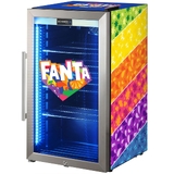 Official Fanta branded Outdoor Triple Glazed Alfresco Bar Fridge With Led Strip Lights - SC88-SS-F08