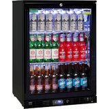 Rhino Night Club Commercial Multi Light Colored Black 1 Door Bar Fridge