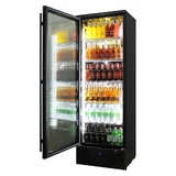 Rhino Black Commercial Upright Triple Glass Door Bar Fridge Ultra Energy Efficient Left Hinged -  SGT1L-BS