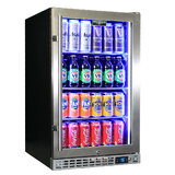 Schmick Quiet Running Front Venting Under Bench Glass Door Bar Fridge Heated Glass Model SK126R-HD