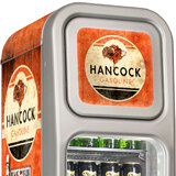 Schmick Hancock Fuel Pump Skinny Glass Door Upright Cool Retro Bar Fridge - SK135-FP-HANCOCK