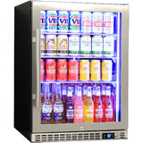 Schmick Quiet Running Front Venting Under Bench Triple Glazed Glass Door Bar Fridge Model SK156L-SS