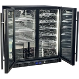 Schmick Under Bench Beer And Wine Dual Zone Bar Fridge - Model SK198D-B-HD