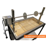 Dizzy Lamb 1000mm Alfresco Built In Charcoal BBQ with Spit Rotisserie SP-123-BUNDLE