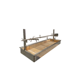 DIZZY LAMB 1500mm Alfresco Built In Charcoal BBQ with Spit Rotisserie - SP-125-BUNDLE