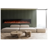 Modern Flames Spectrum 100 Inch Slimline Electric Fireplace with Log Set - SPS-100B/AUS