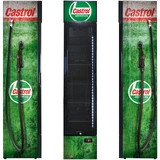Castrol Fuel Pump Branded Skinny Upright Bar Fridge - SS-P160-FP-CASTROL