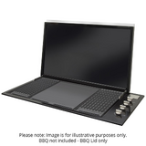 Artusi BBQ Flat Lid Matte Black - ABFLATMB