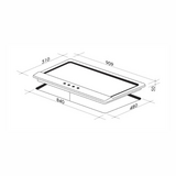 Artusi 90cm Maximus Series Stainless Steel Cooktop - AGH90XFFD