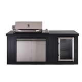 Bossworx Outdoor Kitchen SS Grill with SS Door - BDIODK2TSS-CU-AU