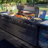 Gasmate NOVA Graphite 6 Burner BBQ with Side burner - BQ2090