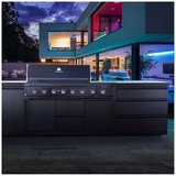 NG Gasmate Nova MK2 Graphite Outdoor Kitchen with Drawers and Storage Module - BQ29-MK2-NG-BUNDLE