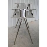 Display The Original Twin Vertical Spit Rotisserie Stainless Steel By The BBQ Store - Great for Big Parties - BSR-3064-DIS