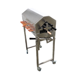 Cyprus Grill NEW with height adjustment Stainless Steel BBQ Spit Rotisserie - With Hood + 20kg variable speed motor