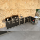 Coleman Revolution Dual Fuel L-Shaped Kitchen w/ fridge & sink