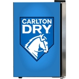 Carlton Dry MID Blue Tropical Glass Door Mini Bar Fridge - 80 Cans Left Hinged EC68L-SSH-DRY - EC68L-SSH-DRY-MID
