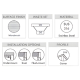 Abey Alfresco Double Bowl Sink - Stainless Steel - FRA400D