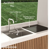 Abey Alfresco Single Bowl Sink and Foldable Tap Pack with Cover - FRAT500