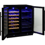 Under Bench Beer And Wine Dual Zone Bar Fridge Model JC165B