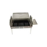 Portable Briefcase Rotisserie Spit Stainless Steel Body - very portable (folds up) - PRS-3065