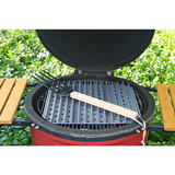 GrillGrate set of 2 radius cut panels for Big Green Egg MX & Small, most small kamado grills, Weber Smokey Joe and other 14.5” / 36.8cm diameter round