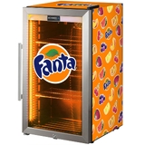 Official Fanta branded Outdoor Triple Glazed Alfresco Bar Fridge With Led Strip Lights - SC88-SS-F03
