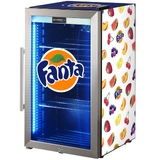 Official Fanta branded Outdoor Triple Glazed Alfresco Bar Fridge With Led Strip Lights - SC88-SS-F04