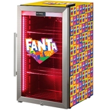 Official Fanta branded Outdoor Triple Glazed Alfresco Bar Fridge With Led Strip Lights - SC88-SS-F10