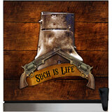 Ned Kelly Themed Alfresco Bar Fridge With Led Strip Lights, Lock and LOW E Glassd