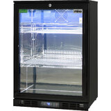 Black Commercial Glass 1 Door Bar Fridge With Energy Efficient Parts And Operation - BRAND NEW BOX has been opened 